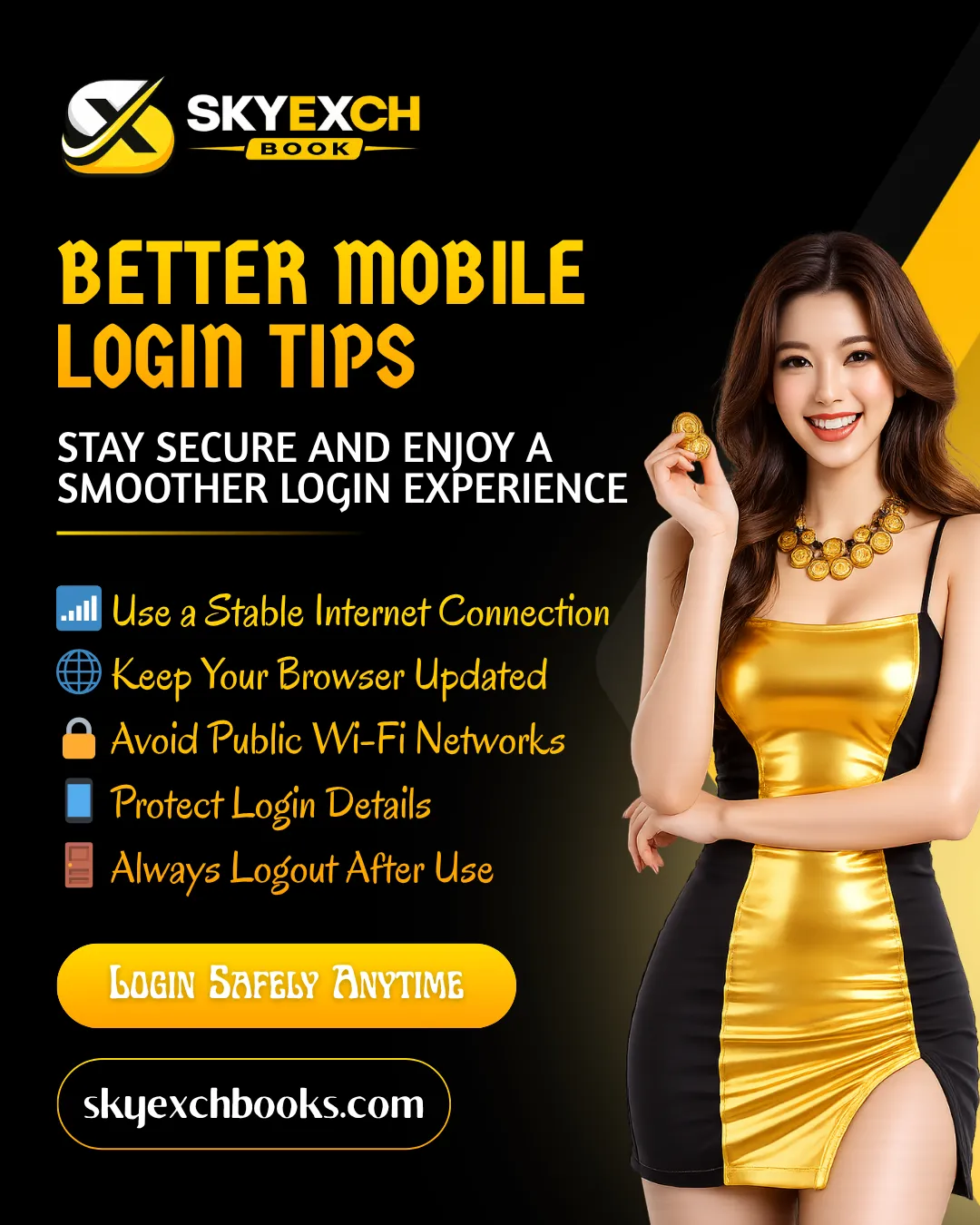 Mobile login on smartphone