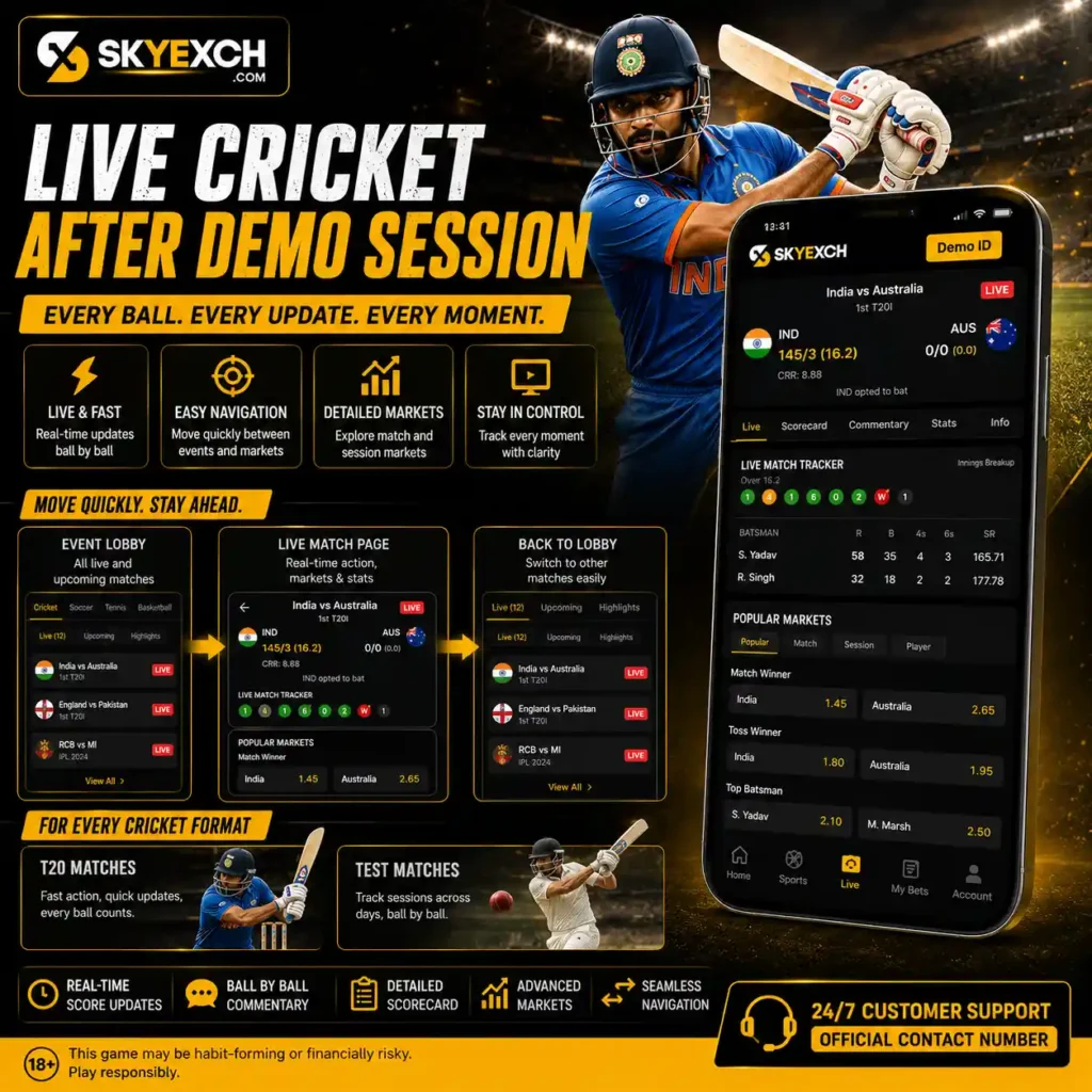 Live Cricket After Demo Session