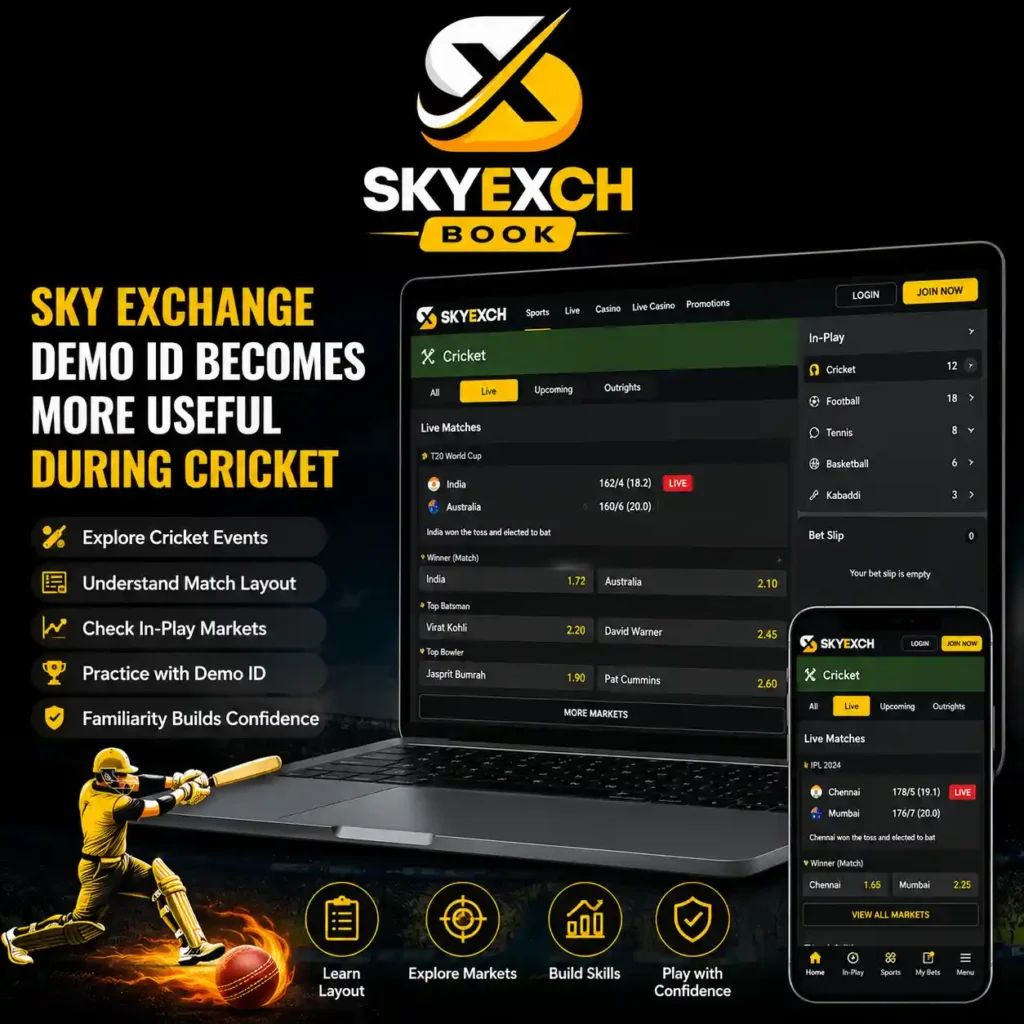 Sky Exchange Demo ID Becomes More Useful During Cricket