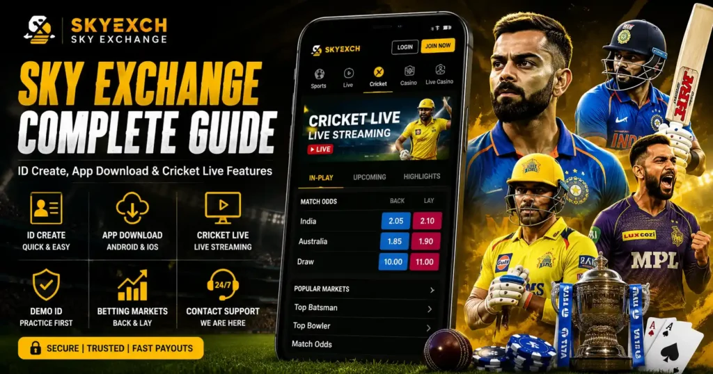 Sky Exchange Complete Guide to ID Create, App Download and Cricket Live Features
